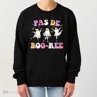 Pas De BooréE Ghost Ballet Dancer Halloween Women's Sweatshirt thumb 0