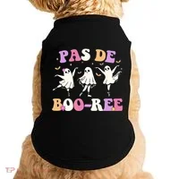Pas De BooréE Ghost Ballet Dancer Halloween Doggie Tank thumb 0