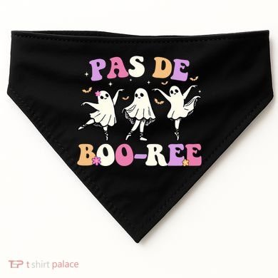 Pas De BooréE Ghost Ballet Dancer Halloween USA-Made Doggie Bandana