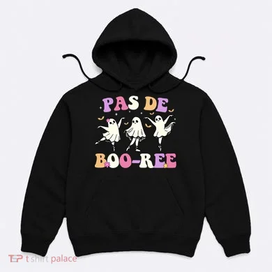 Pas De BooréE Ghost Ballet Dancer Halloween Hoodie