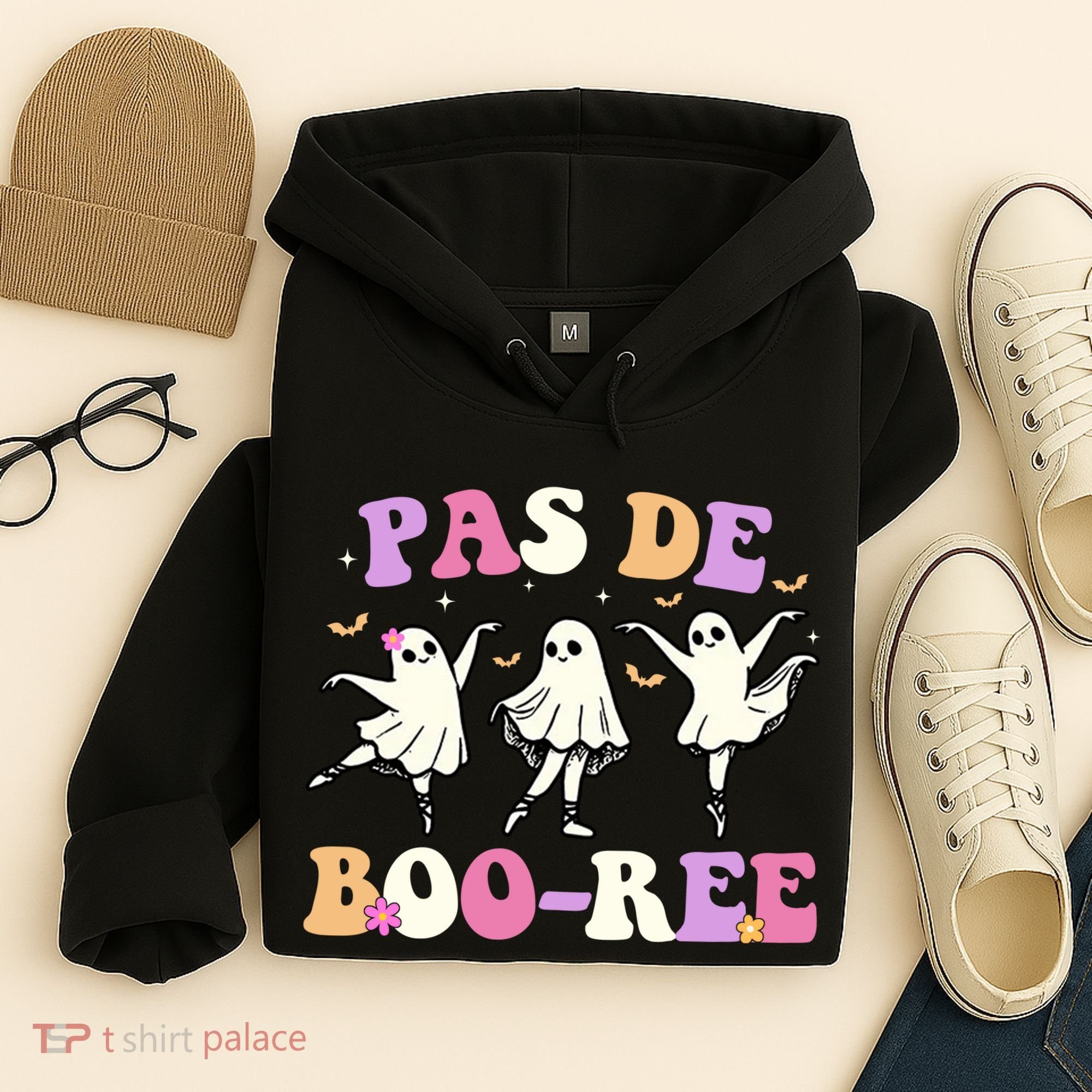 Pas De BooréE Ghost Ballet Dancer Halloween Hoodie