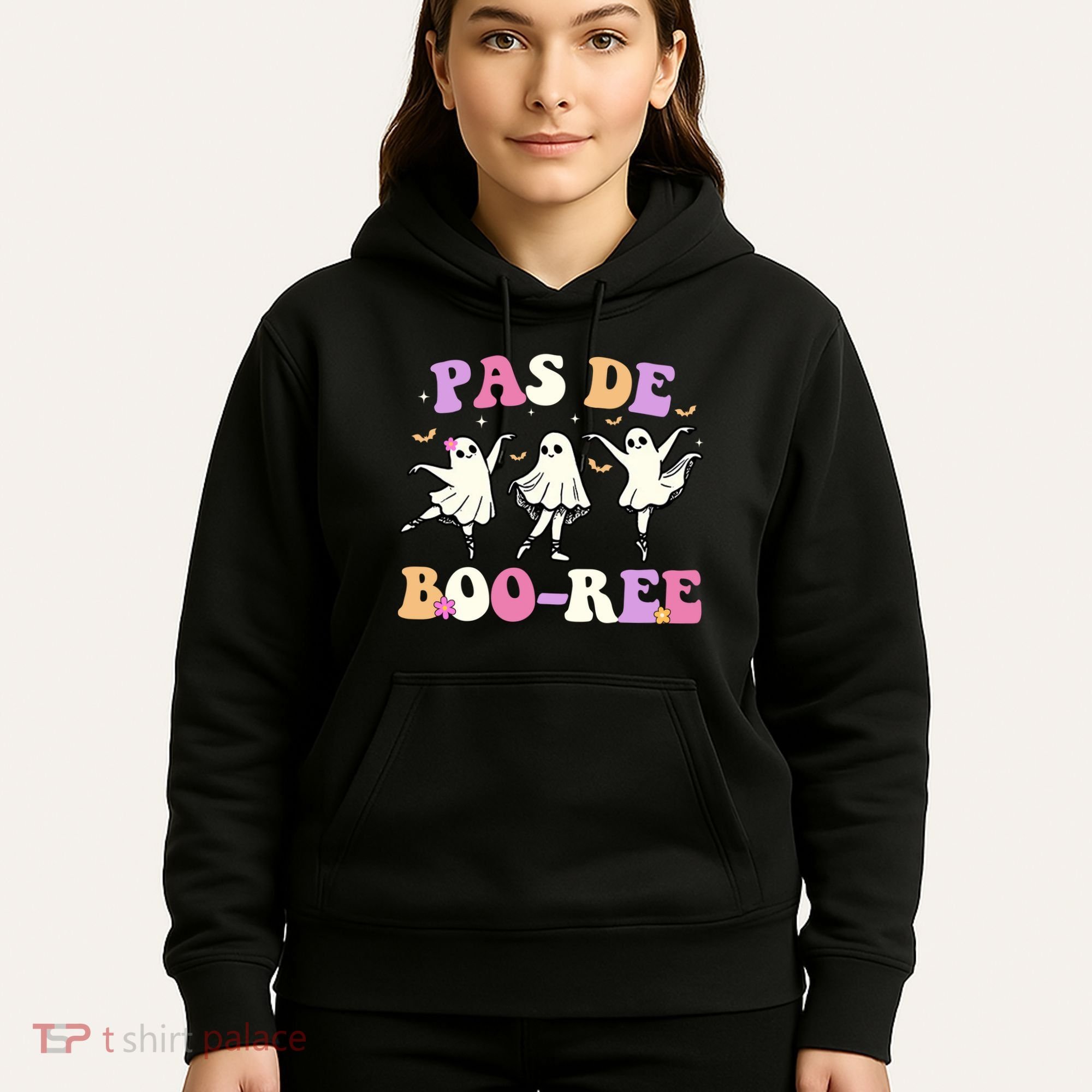 Pas De BooréE Ghost Ballet Dancer Halloween Hoodie