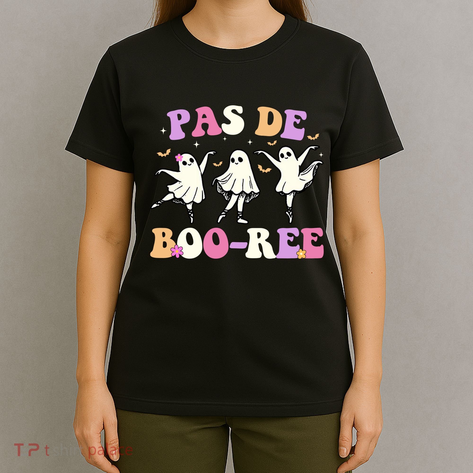 Pas De BooréE Ghost Ballet Dancer Halloween T-Shirt