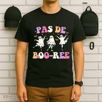 Pas De BooréE Ghost Ballet Dancer Halloween T-Shirt thumb 6