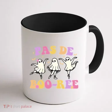 Pas De BooréE Ghost Ballet Dancer Halloween Coffee Mug back