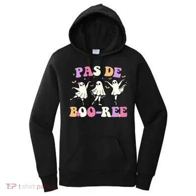 Pas De BooréE Ghost Ballet Dancer Halloween Women's Hoodie