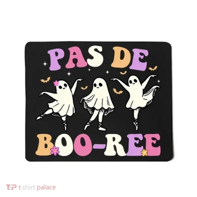 Pas De BooréE Ghost Ballet Dancer Halloween Mousepad