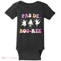 Pas De BooréE Ghost Ballet Dancer Halloween Baby Bodysuit thumb 0