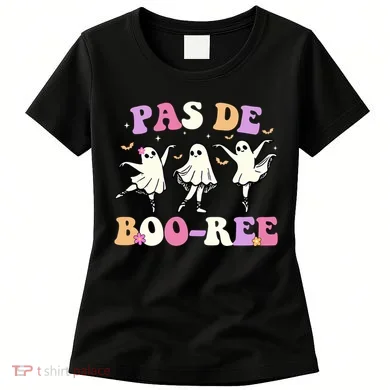 Pas De BooréE Ghost Ballet Dancer Halloween Women's T-Shirt