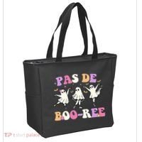 Pas De BooréE Ghost Ballet Dancer Halloween Tote Bag thumb 2