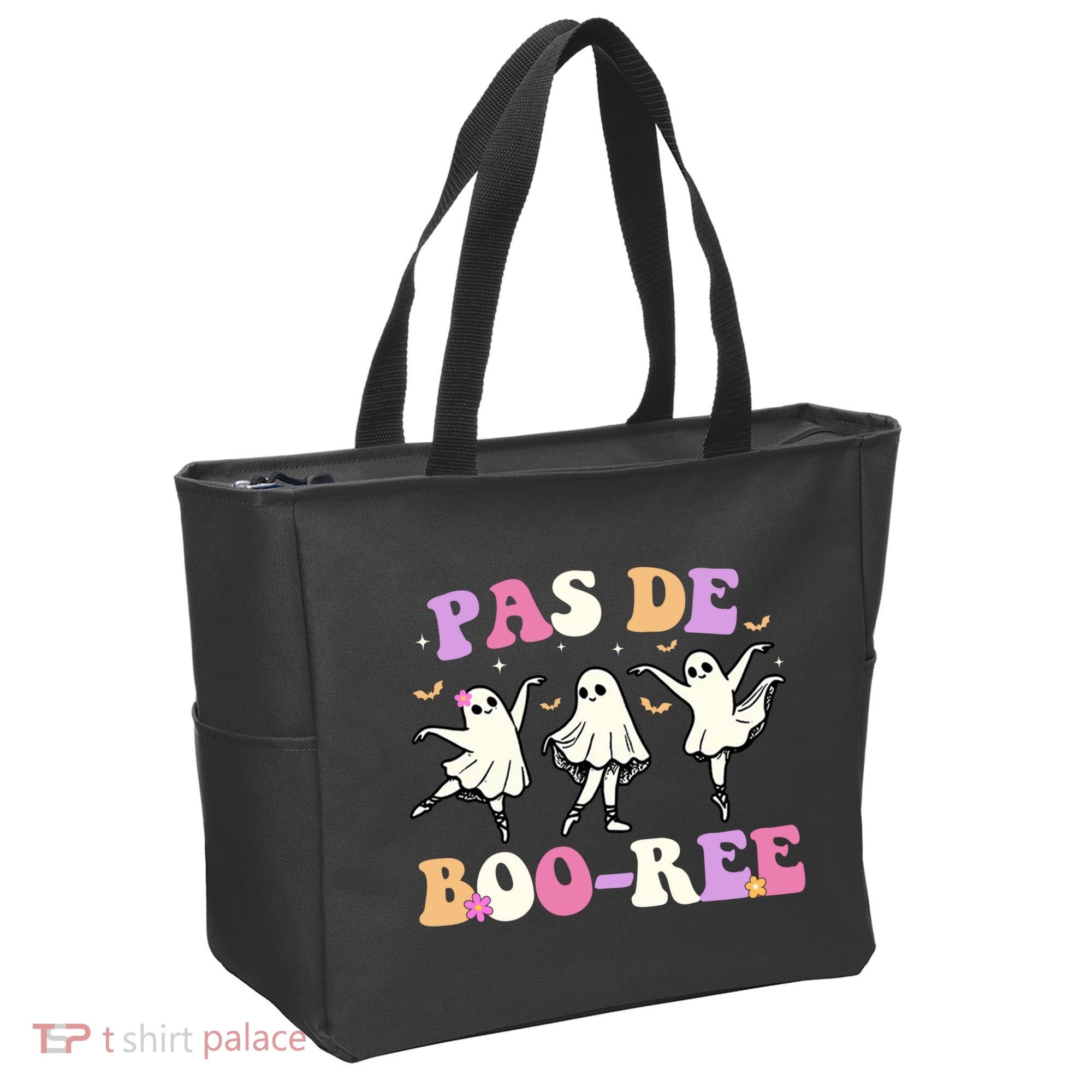 Pas De BooréE Ghost Ballet Dancer Halloween Tote Bag