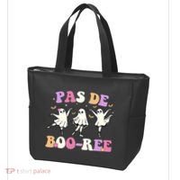 Pas De BooréE Ghost Ballet Dancer Halloween Tote Bag thumb 3