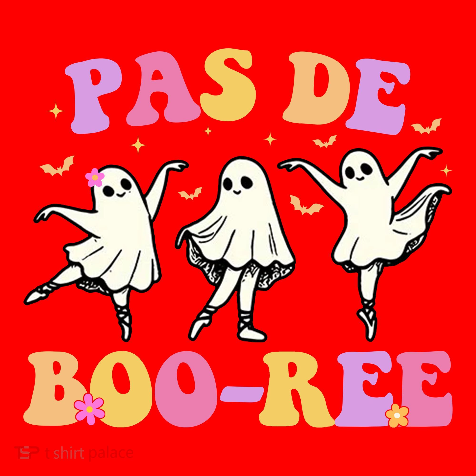 Pas De BooréE Ghost Ballet Dancer Halloween Santa Hat
