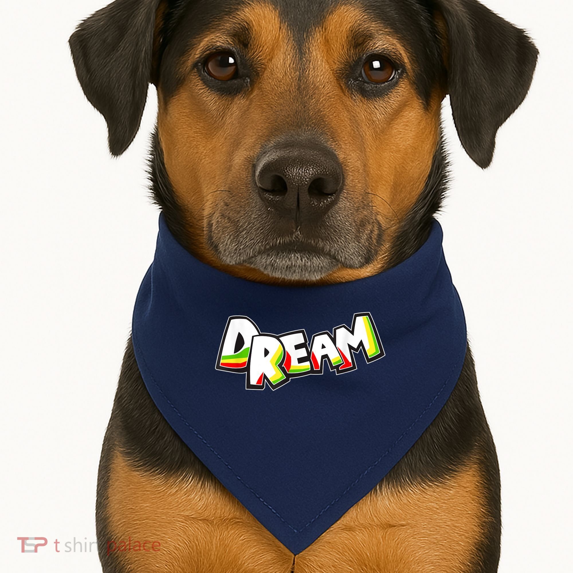 Peace Dream Black Emancipation Anti Racist USA-Made Doggie Bandana