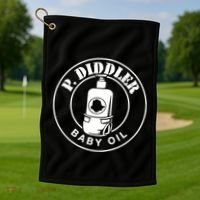 P Diddler Baby Oil Golf Towel thumb 1