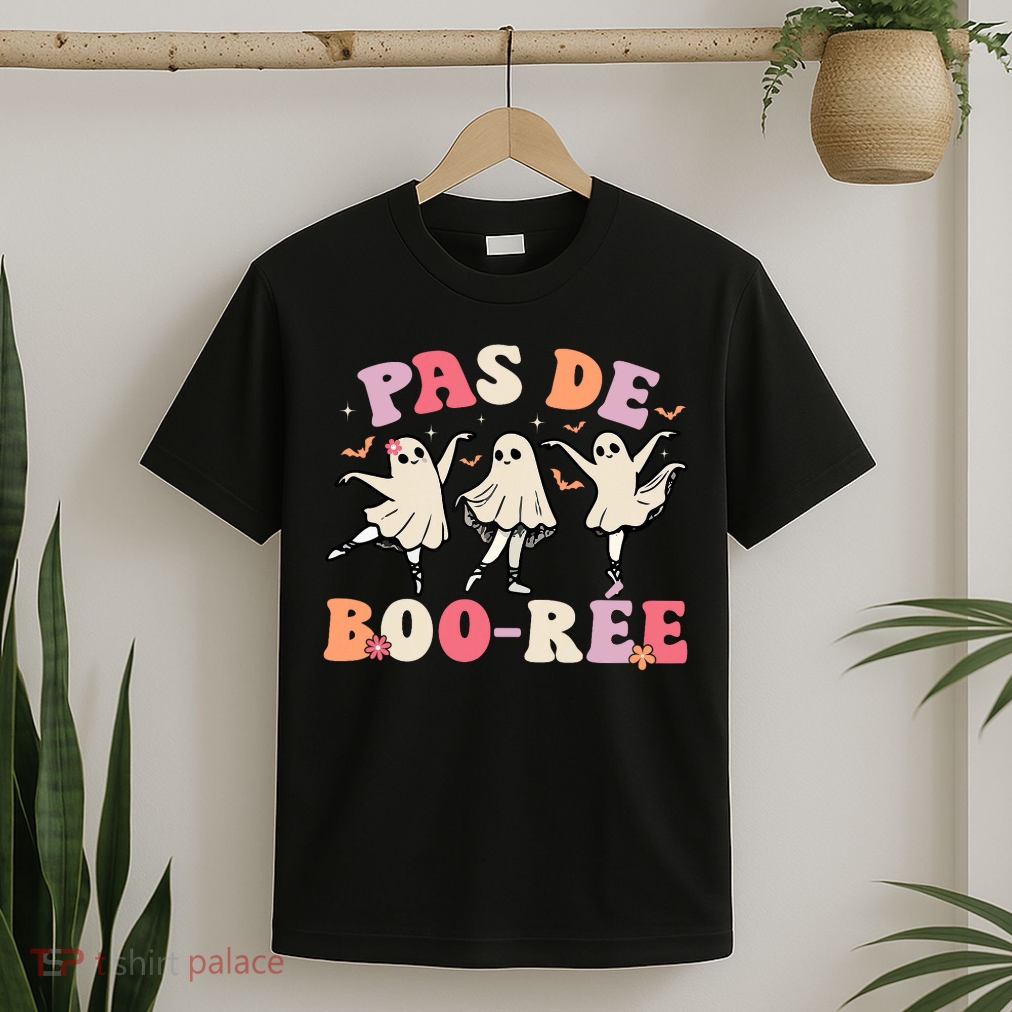 Pas De Boo RéE Ghost Ballet Dancer Halloween Dance Teacher T-Shirt