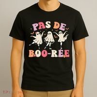 Pas De Boo RéE Ghost Ballet Dancer Halloween Dance Teacher T-Shirt thumb 3