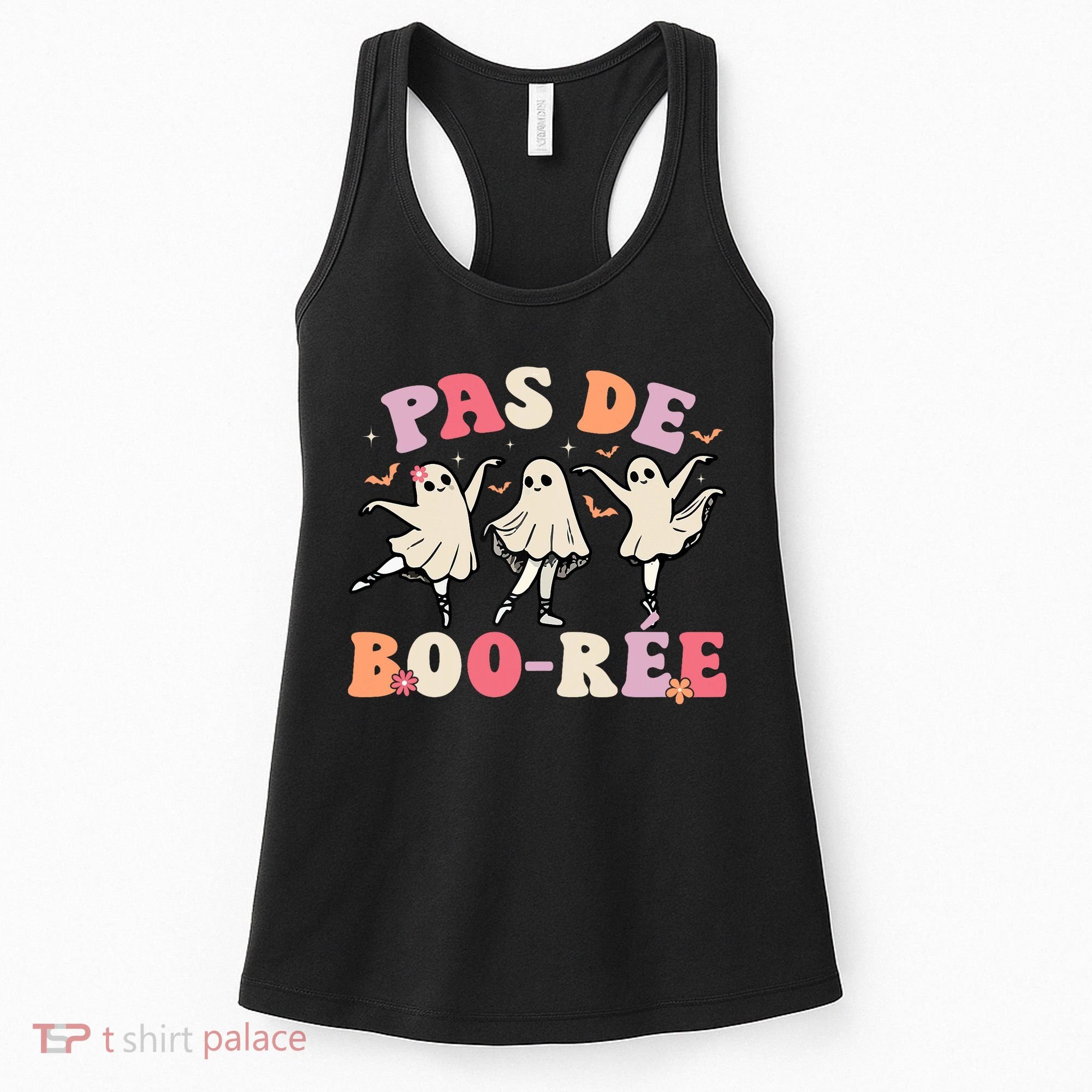 Pas De Boo RéE Ghost Ballet Dancer Halloween Dance Teacher Women's Tank Top