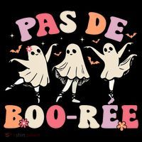 Pas De Boo RéE Ghost Ballet Dancer Halloween Dance Teacher Women's Long Sleeve Shirt thumb 2