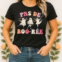 Pas De Boo RéE Ghost Ballet Dancer Halloween Dance Teacher Women's T-Shirt thumb 2