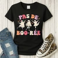 Pas De Boo RéE Ghost Ballet Dancer Halloween Dance Teacher Women's T-Shirt thumb 3