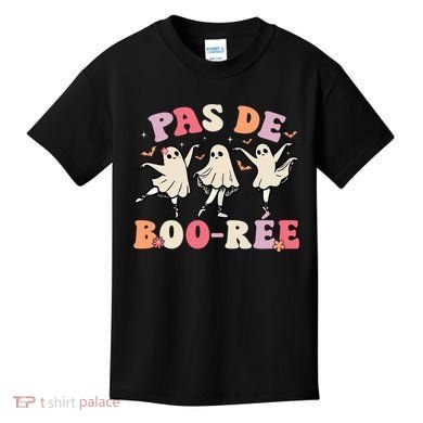 Pas De Boo RéE Ghost Ballet Dancer Halloween Dance Teacher Kids T-Shirt