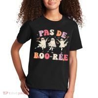 Pas De Boo RéE Ghost Ballet Dancer Halloween Dance Teacher Kids T-Shirt thumb 2