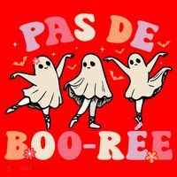 Pas De Boo RéE Ghost Ballet Dancer Halloween Dance Teacher Santa Hat thumb 1