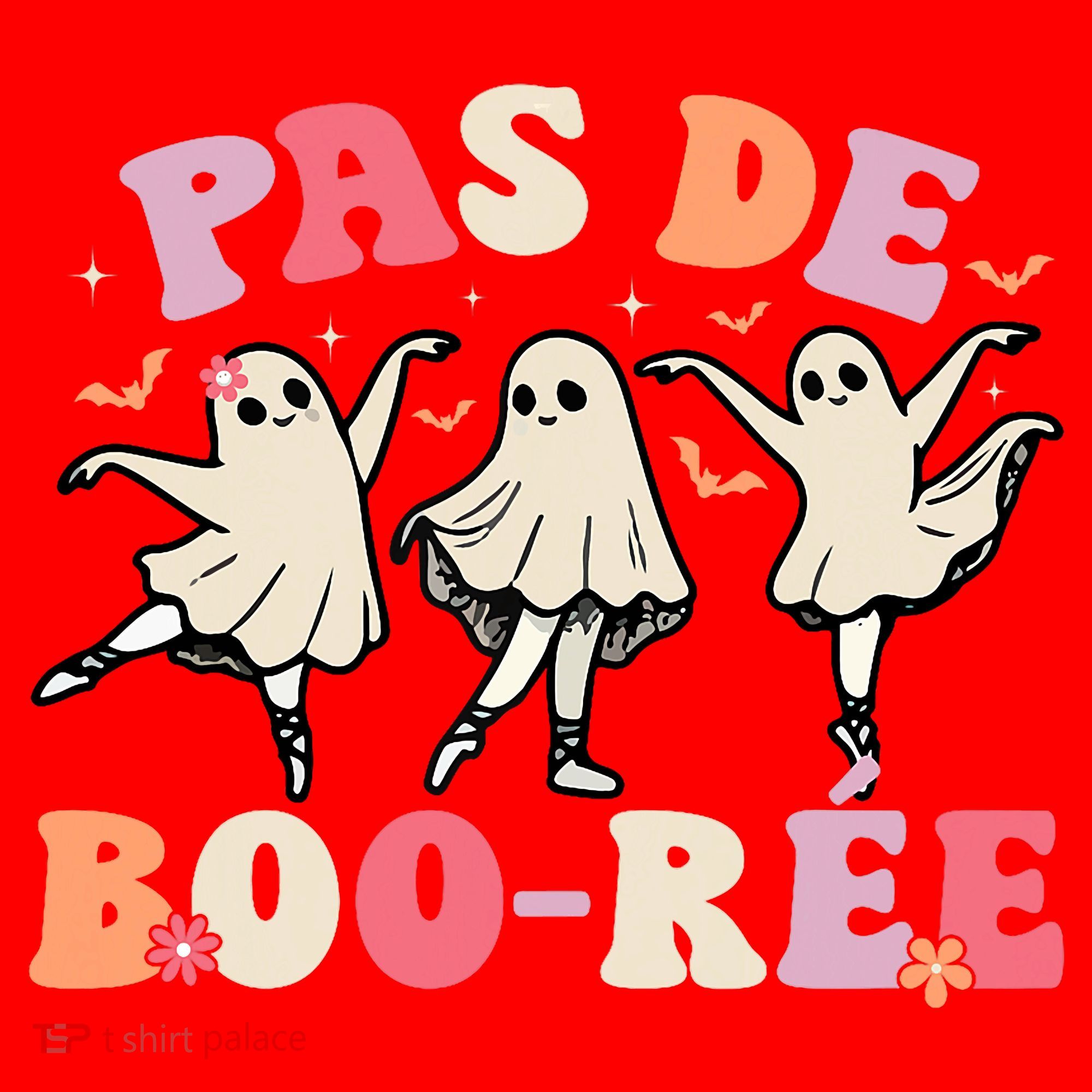 Pas De Boo RéE Ghost Ballet Dancer Halloween Dance Teacher Santa Hat