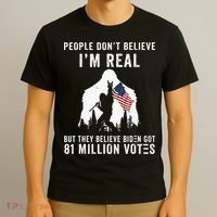People Dont Believe Im Real But They Believe Biden Bigfoot T-Shirt thumb 3