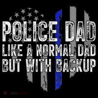 Police Dad Blue Line Flag Hoodie thumb 7