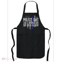 Police Dad Blue Line Flag Apron thumb 0