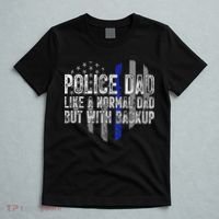 Police Dad Blue Line Flag T-Shirt thumb 5