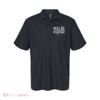 Police Dad Blue Line Flag Polo thumb 0