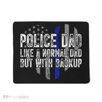 Police Dad Blue Line Flag Mousepad thumb 0