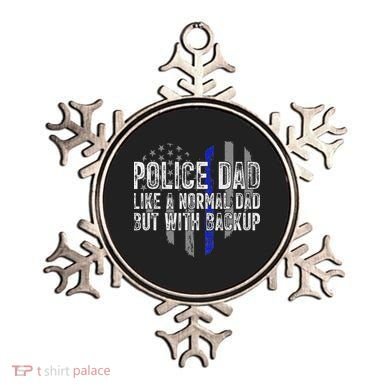 Police Dad Blue Line Flag Ornament