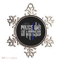 Police Dad Blue Line Flag Ornament thumb 0