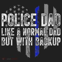 Police Dad Blue Line Flag Hat thumb 2