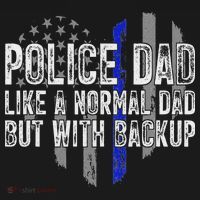Police Dad Blue Line Flag Tote Bag thumb 4