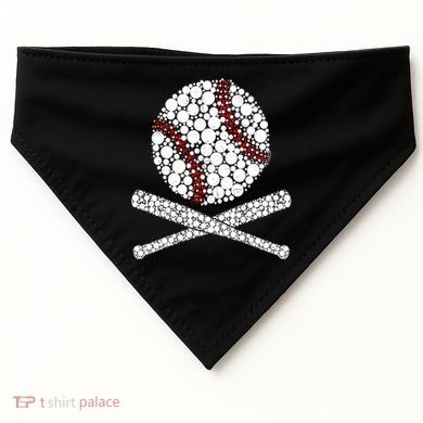 Polka Dot Baseball Player Dot Day Funny Baseball Gift USA-Made Doggie Bandana