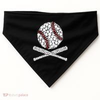 Polka Dot Baseball Player Dot Day Funny Baseball Gift USA-Made Doggie Bandana thumb 0