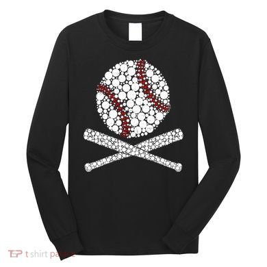 Polka Dot Baseball Player Dot Day Funny Baseball Gift Long Sleeve Shirt