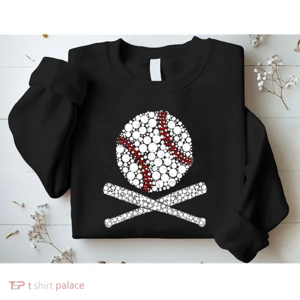 Polka Dot Baseball Player Dot Day Funny Baseball Gift Sweatshirt
