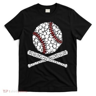 Polka Dot Baseball Player Dot Day Funny Baseball Gift T-Shirt