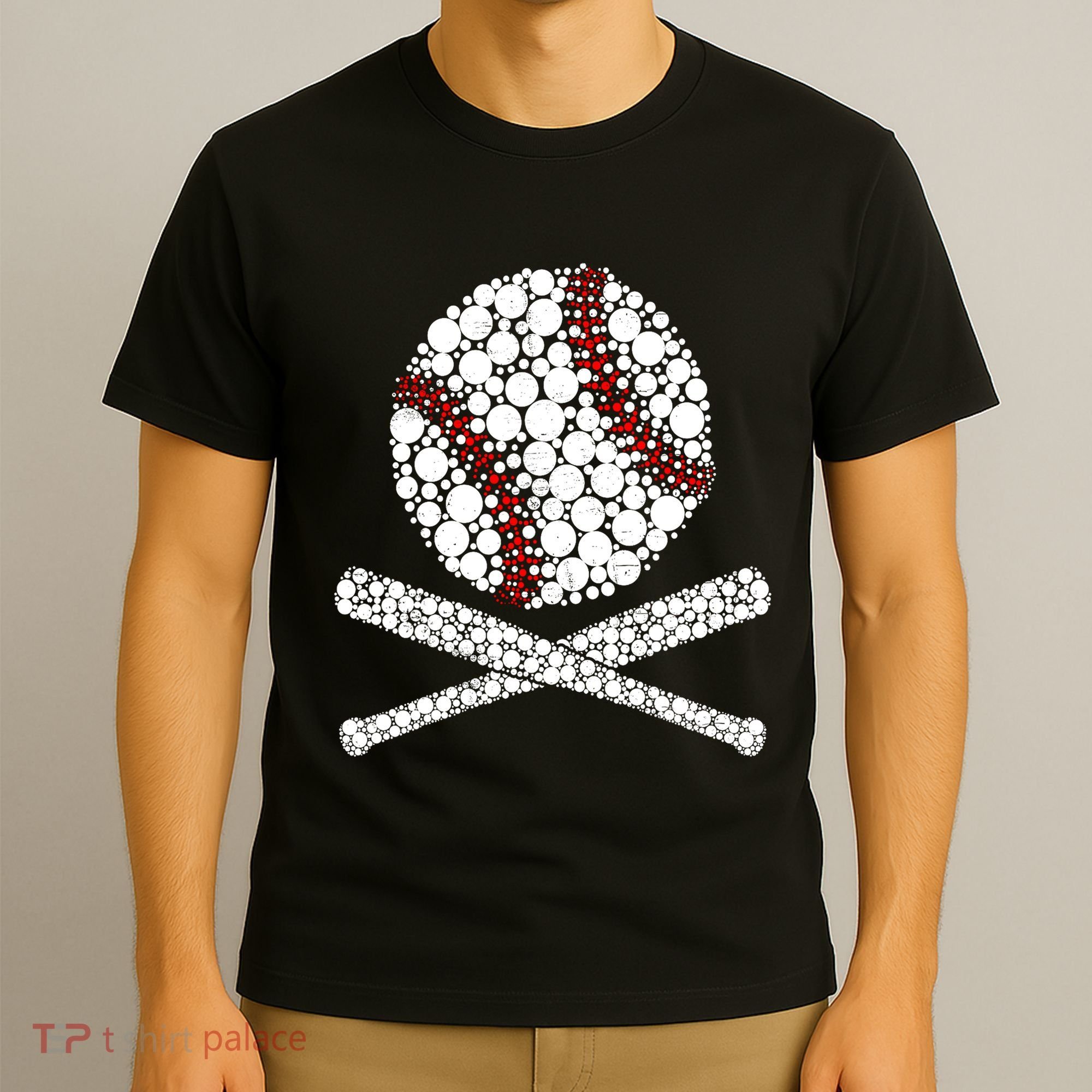 Polka Dot Baseball Player Dot Day Funny Baseball Gift T-Shirt