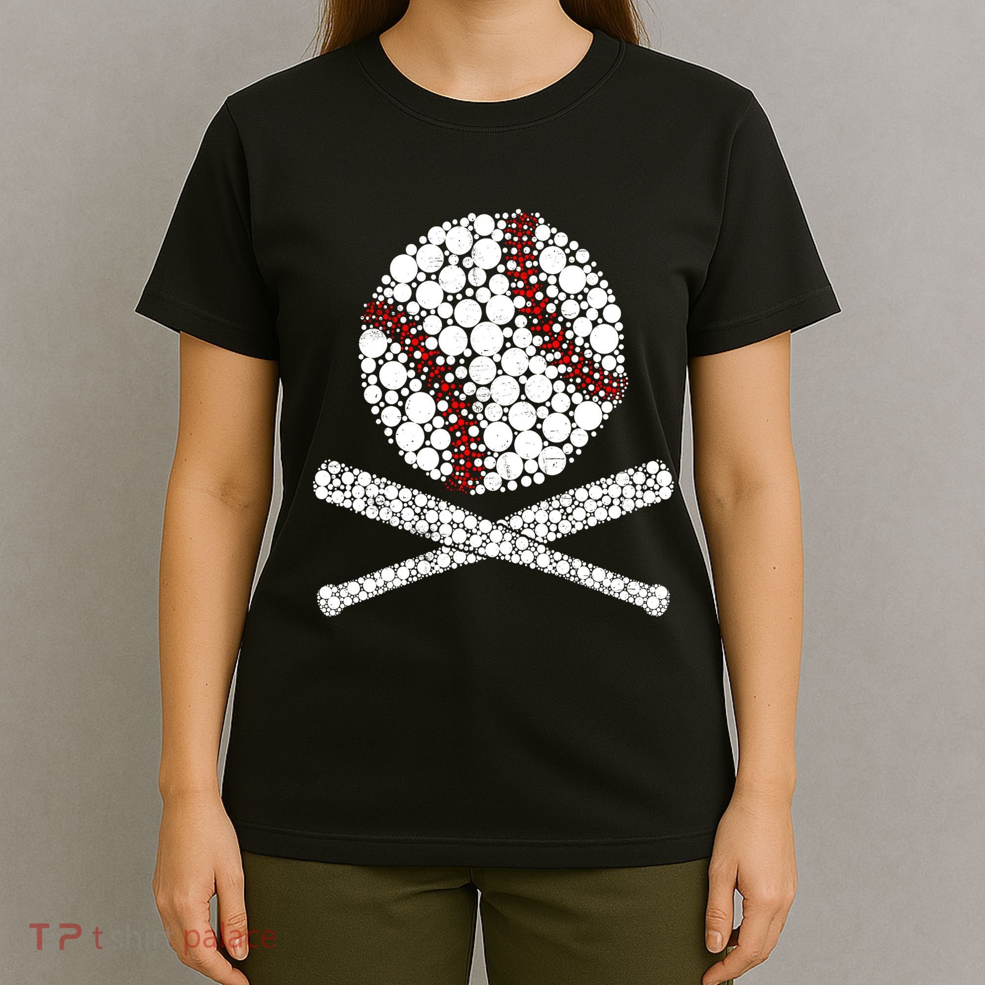 Polka Dot Baseball Player Dot Day Funny Baseball Gift T-Shirt