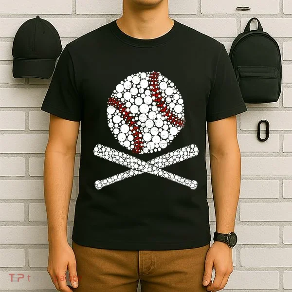 Polka Dot Baseball Player Dot Day Funny Baseball Gift T-Shirt