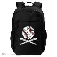 Polka Dot Baseball Player Dot Day Funny Baseball Gift Backpack thumb 0