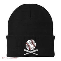 Polka Dot Baseball Player Dot Day Funny Baseball Gift Beanie thumb 0