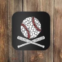 Polka Dot Baseball Player Dot Day Funny Baseball Gift Coaster thumb 0